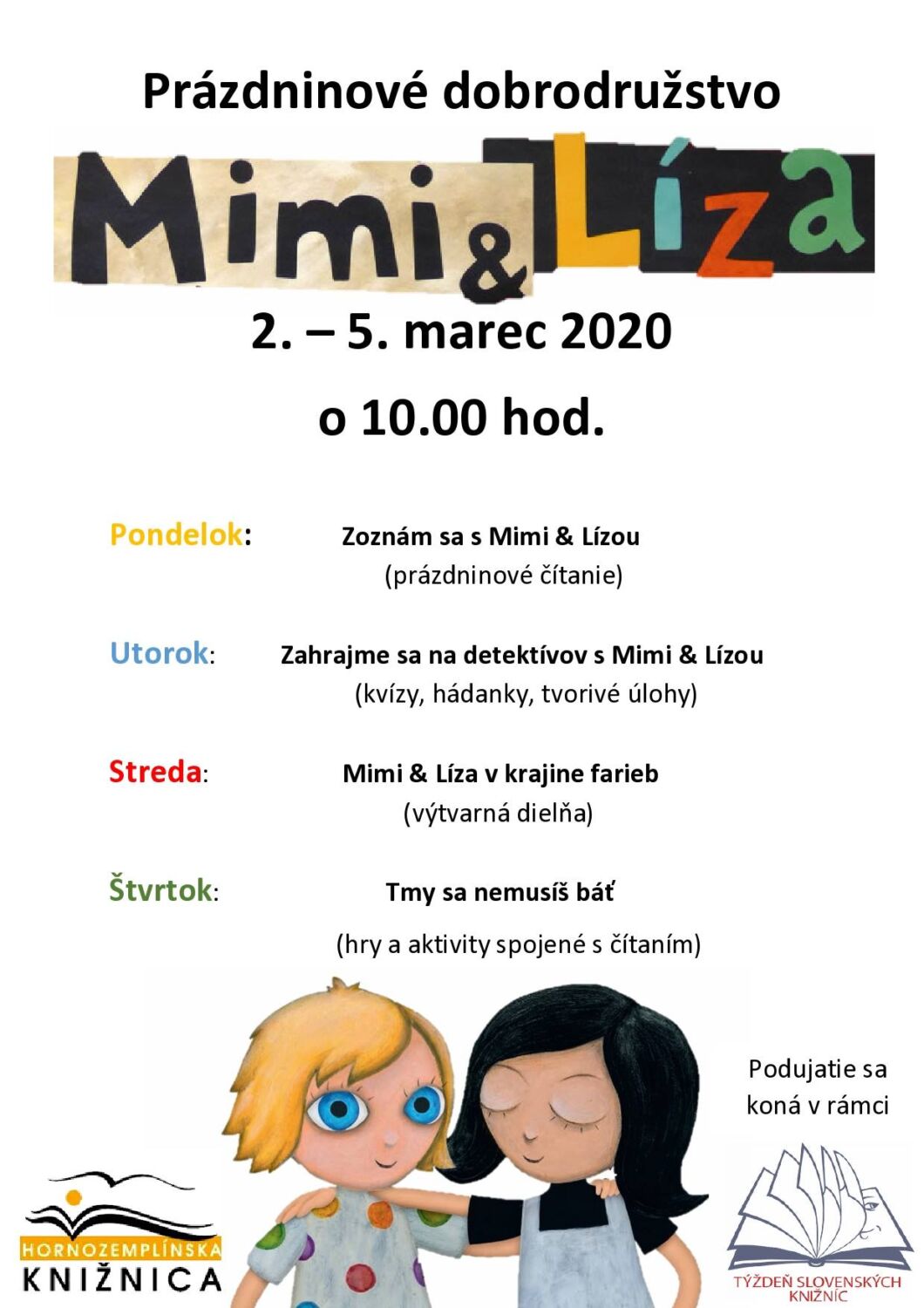 Prázdninové dobrodružstvo s Mimi a Lízou