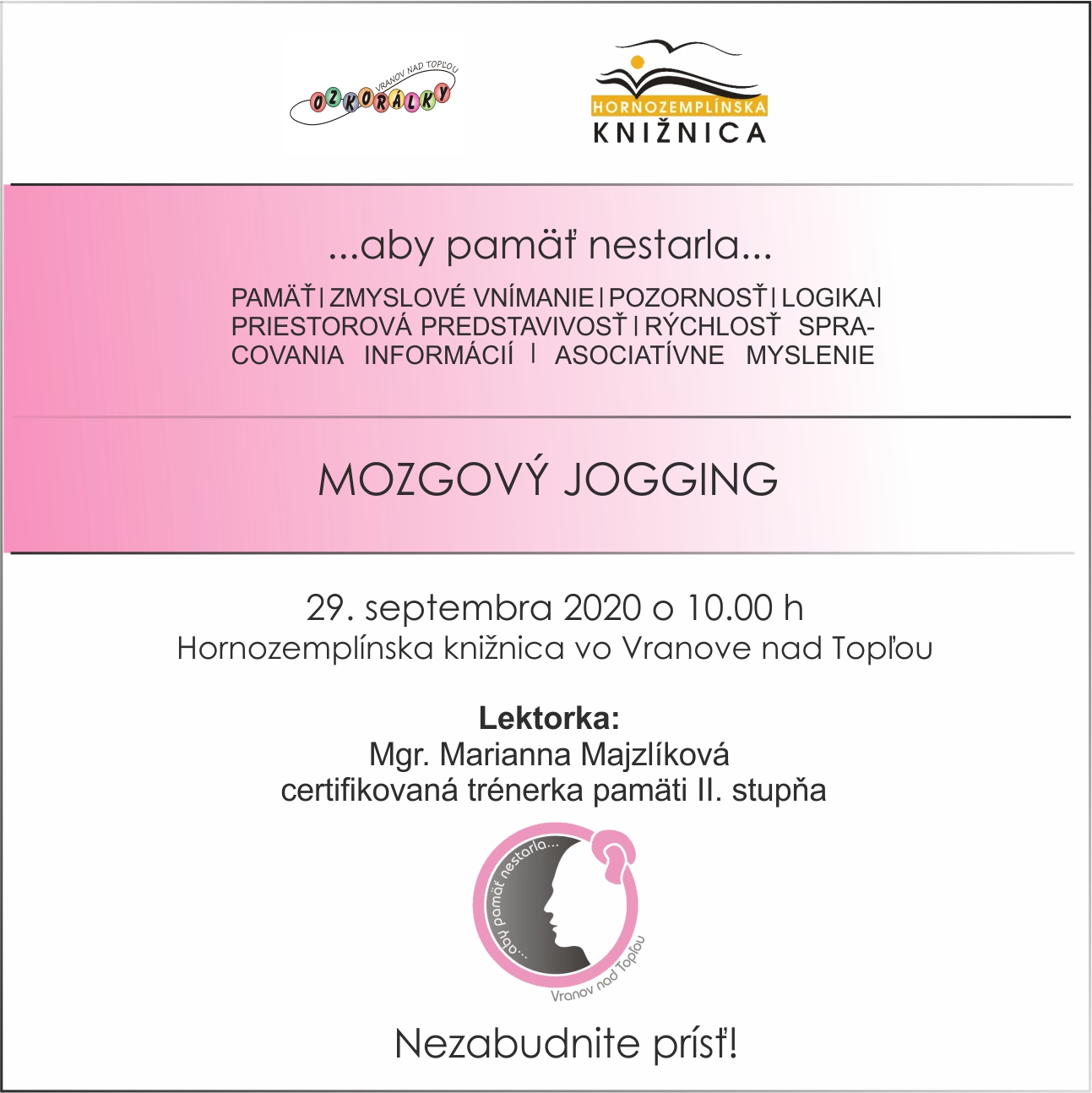 Tréningy pamäti