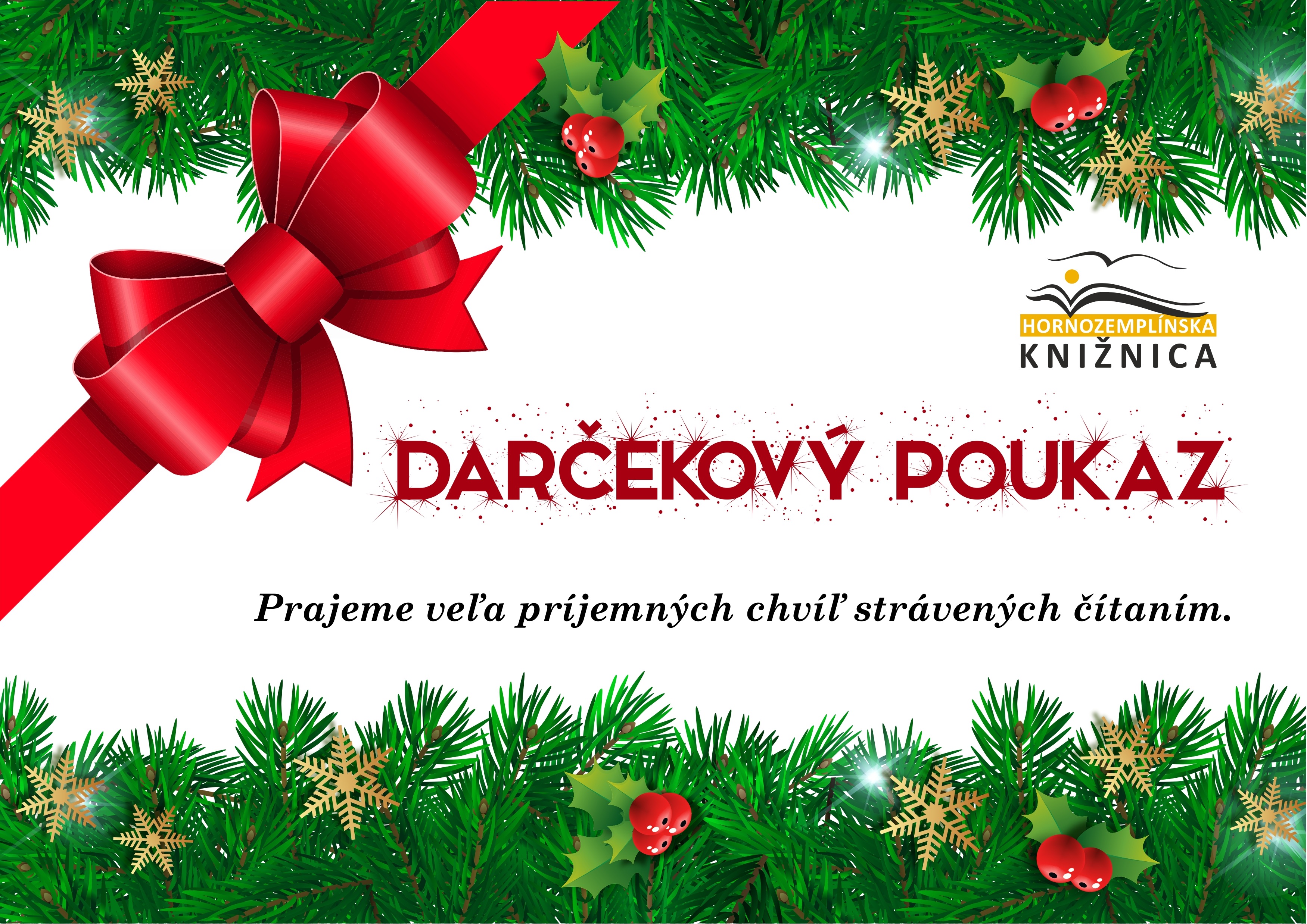 Darčekový poukaz ako členské do knižnice
