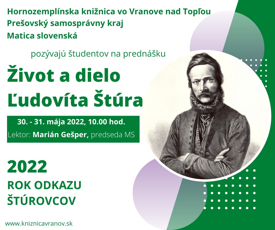 Rok odkazu štúrovcov 2022