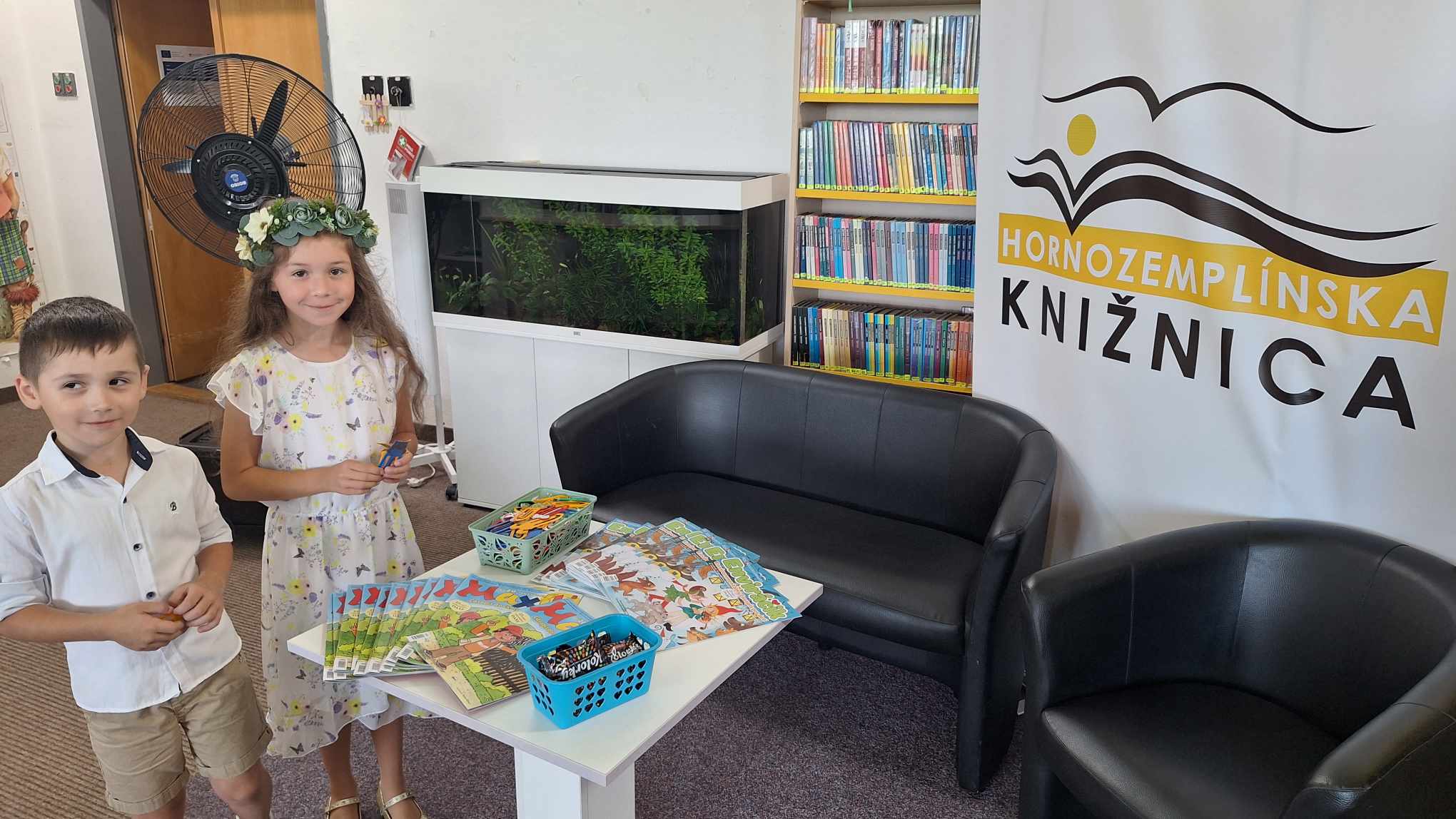 Prines vysvedčenie do knižnice