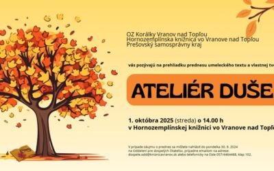 Ateliér duše 2025 – pozvánka