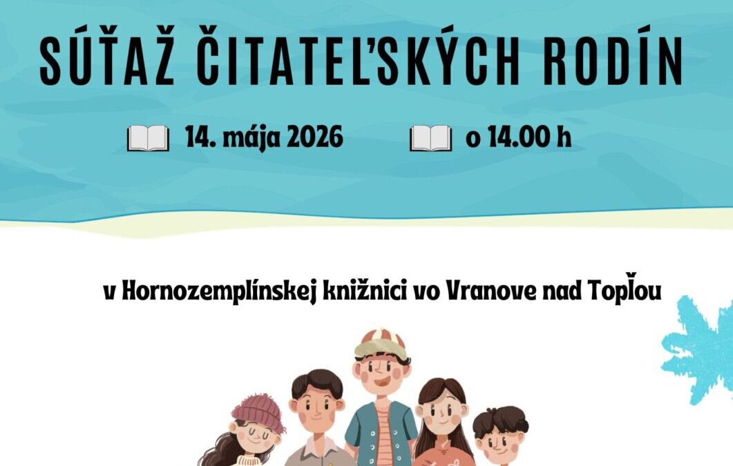 Súťaž čitateľských rodín 2026